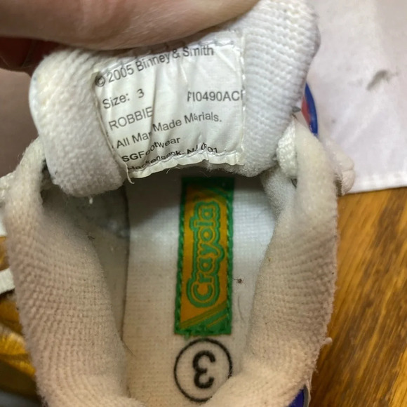 Crayola Binney & smith ROBBIE BABY color block vintage shoes - Picture 7 of 7